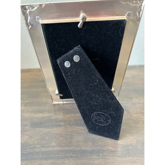 Green Tree Gallery Yellow Enameled and Silver Tone Metal Frame Art Deco - Picture 2 of 7